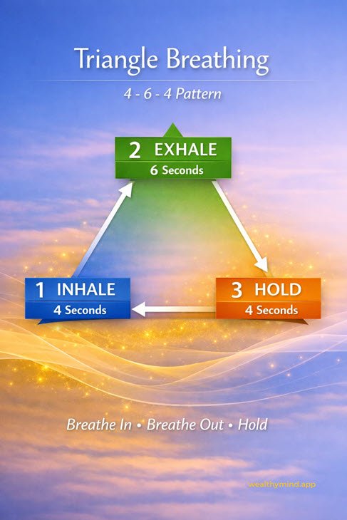 Triangle Breathing Diagram for Pattern 4-6-4